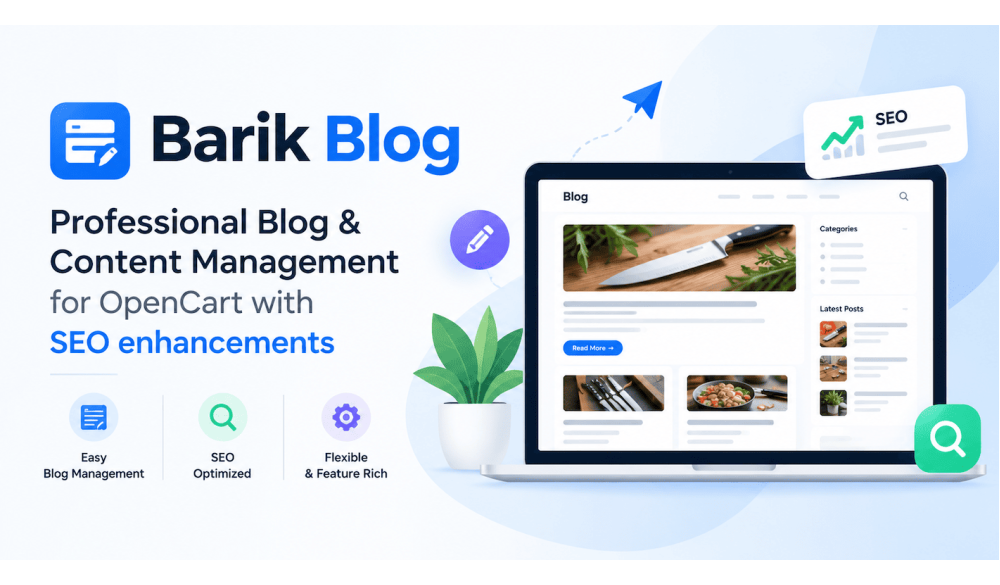 Barik Blog - Professional Blog & Content Management for OpenCart