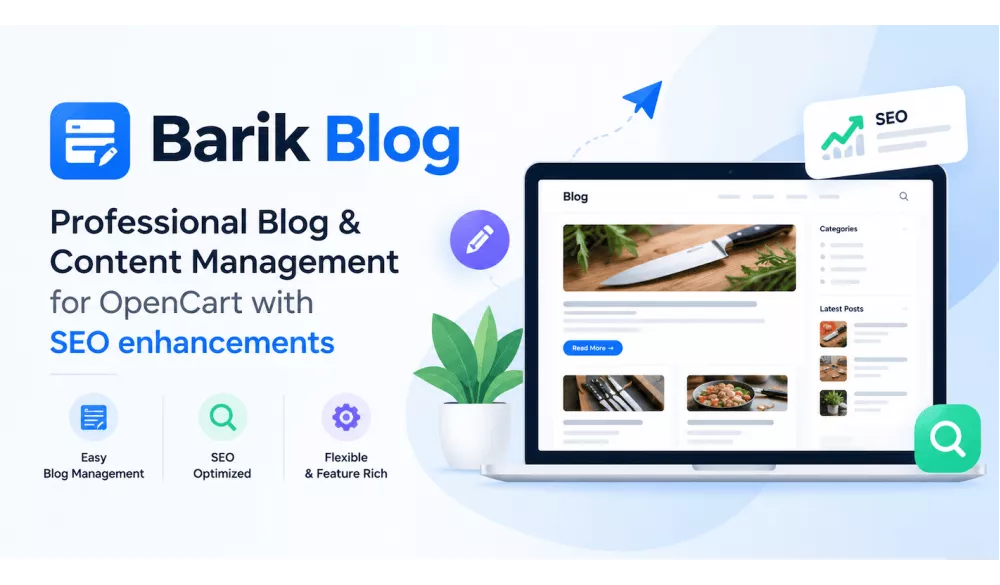 Barik Blog - Professional Blog & Content Management for OpenCart
