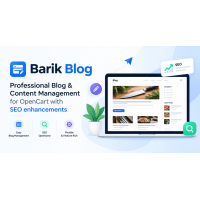 Barik Blog - Professional Blog & Content Management for OpenCart