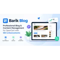 Barik Blog - Professional Blog & Content Management for OpenCart