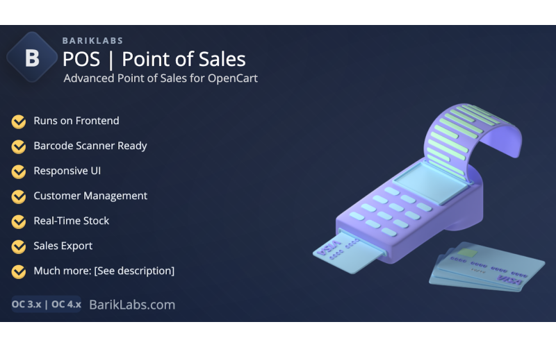 BPOS - Advanced Point Of  Sales (POS) for OpenCart