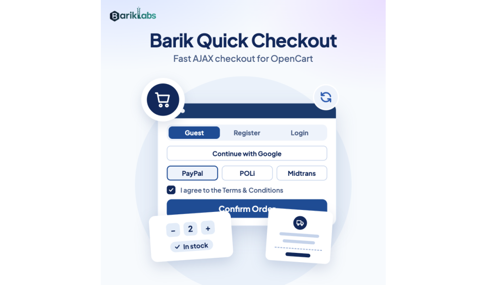 Bariklabs Quick Checkout OpenCart
