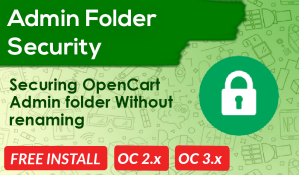 Bariklabs Admin Folder Security OpenCart