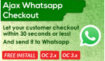 Bariklabs Ajax Whatsapp Checkout OpenCart 