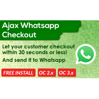 Ajax Whatsapp Checkout OpenCart 