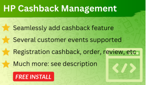 Bariklabs Cashbacks Management OpenCart