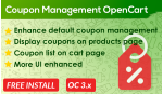 Bariklabs Coupon Management PRO OpenCart