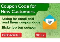 Bariklabs New Customer Discount Extension Opencart