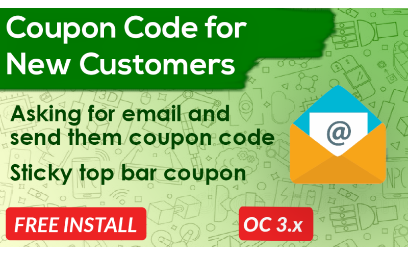 New Customer Discount Extension Opencart