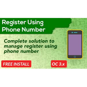Bariklabs Phone Based Registration with SMS OTP OpenCart