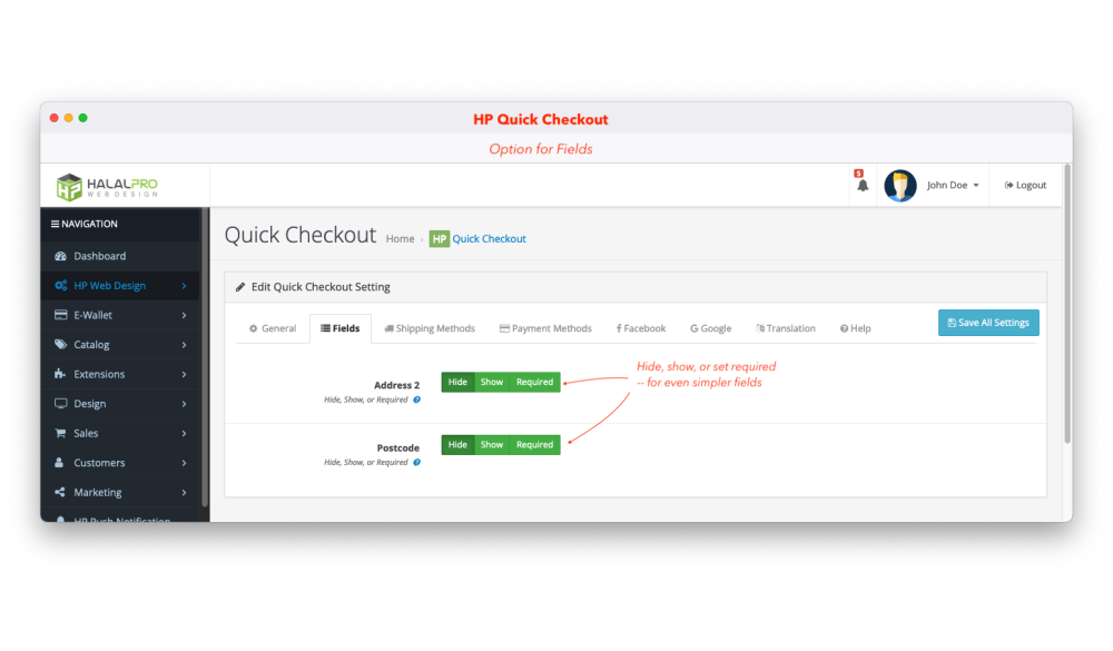 Bariklabs Quick Checkout with Social Login Register OpenCart screenshot 14