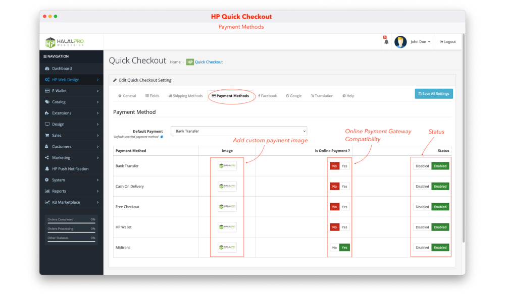 Bariklabs Quick Checkout with Social Login Register OpenCart screenshot 16