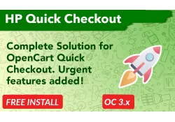 Bariklabs Quick Checkout with Social Login Register OpenCart