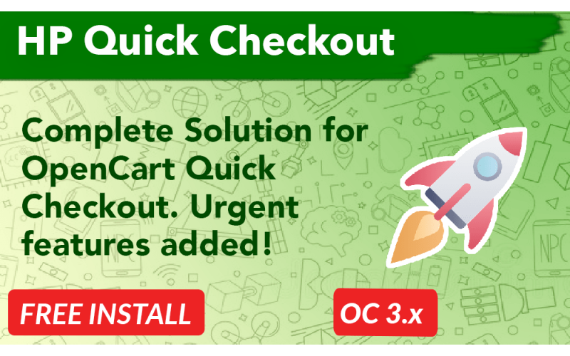 Quick Checkout with Social Login Register OpenCart