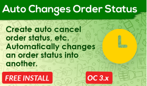 Bariklabs Auto Change / Auto Cancel Order Status OpenCart