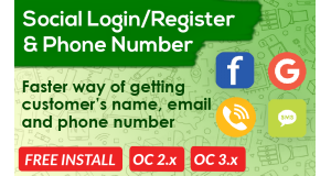 Bariklabs Social Login Register PRO OpenCart