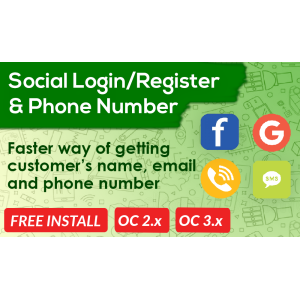 Bariklabs Social Login Register PRO OpenCart