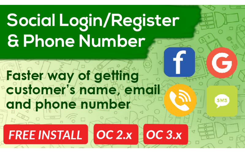 Social Login Register PRO OpenCart