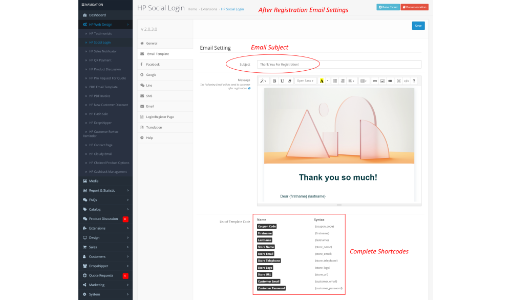 Bariklabs Social Login Register PRO OpenCart screenshot 13