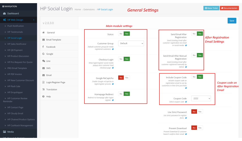Bariklabs Social Login Register PRO OpenCart screenshot 11