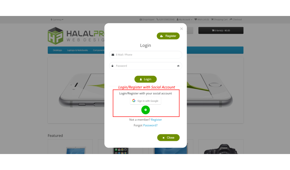 Bariklabs Social Login Register PRO OpenCart screenshot 5