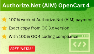 Bariklabs Authorize.Net (AIM) for OpenCart 4