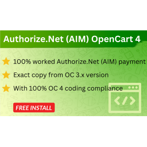 Bariklabs Authorize.Net (AIM) for OpenCart 4