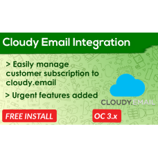 Cloudy Email Integration OpenCart