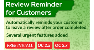 Bariklabs Customer Review Reminder Opencart