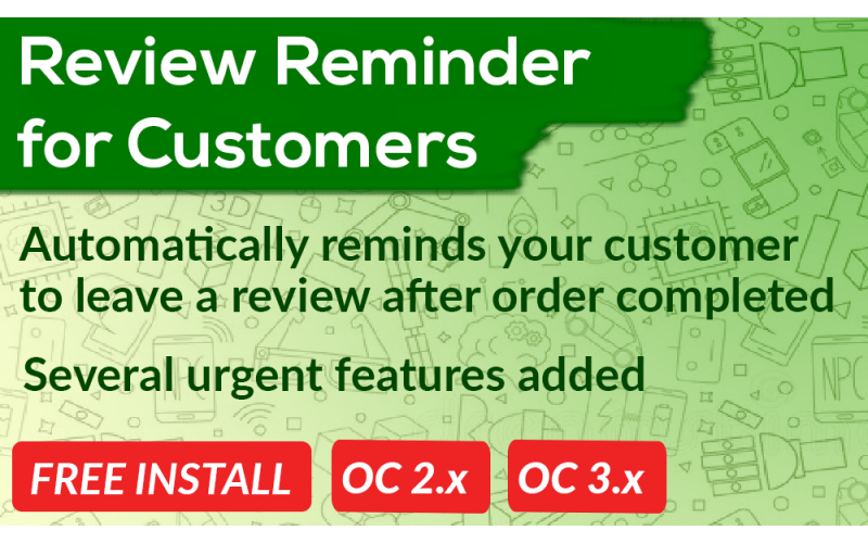 Customer Review Reminder Opencart