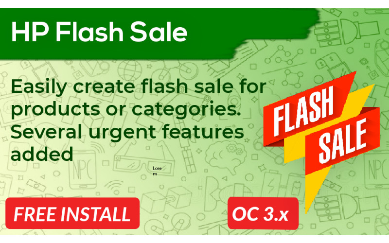 Flash Sale Products Opencart