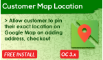 Bariklabs Customer Google Map Location for OpenCart