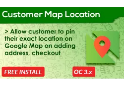 Bariklabs Customer Google Map Location for OpenCart