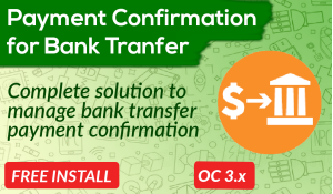 Bariklabs Payment Confirmation for Bank Transfer OpenCart