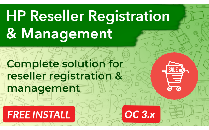 Reseller Registration & Management OpenCart