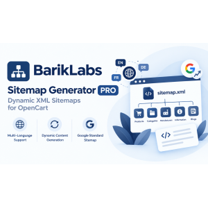 Bariklabs Sitemap Generator PRO OpenCart