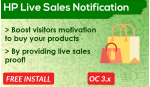 Bariklabs Live Sales Notification Popup Opencart
