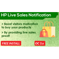 Live Sales Notification Popup Opencart