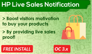 Bariklabs Live Sales Notification Popup Opencart