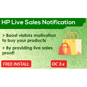 Bariklabs Live Sales Notification Popup Opencart