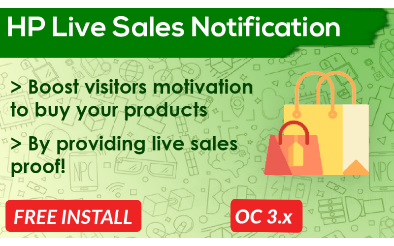Live Sales Notification Popup Opencart