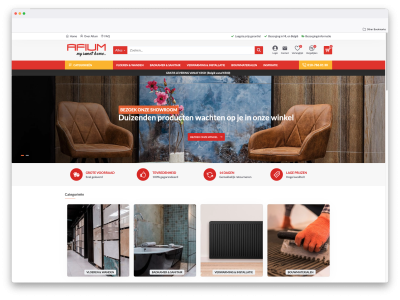 Afium.nl a building materials shop in Netherland