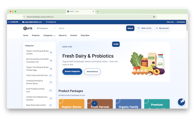 Barik - Modern Lightweight Multipurpose Opencart Theme