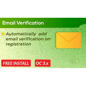 Bariklabs Email Verification OpenCart