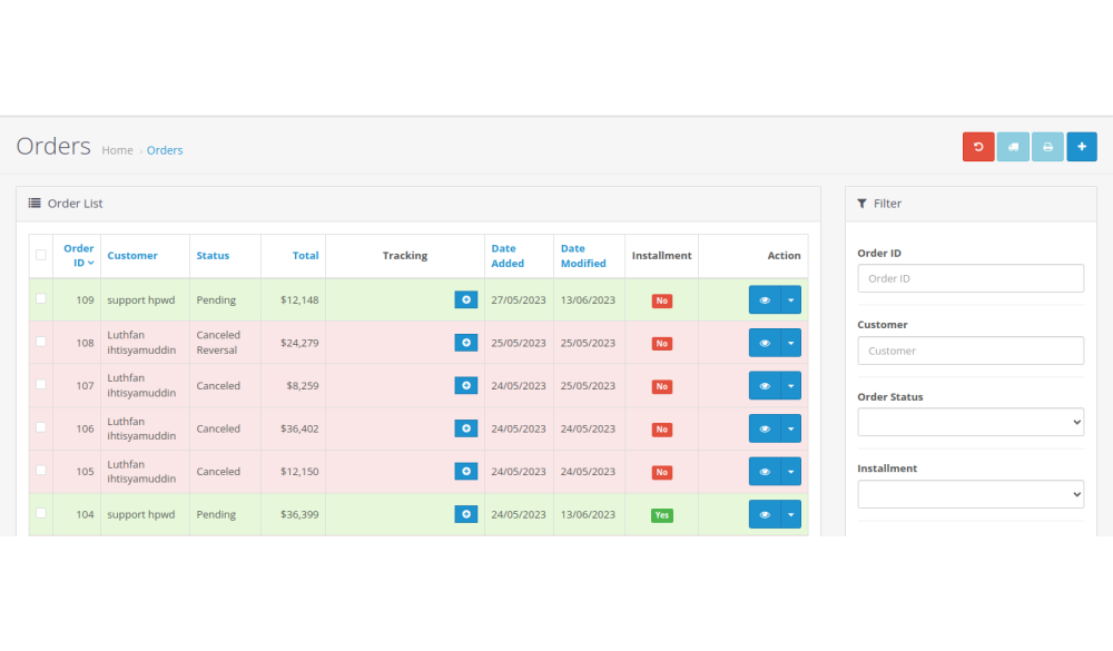 Bariklabs Bank Installment Simulation OpenCart screenshot 4
