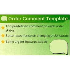 Barik Order Comment Template OpenCart