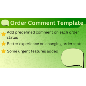 Bariklabs Order Comment Template OpenCart