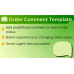 Barik Order Comment Template OpenCart
