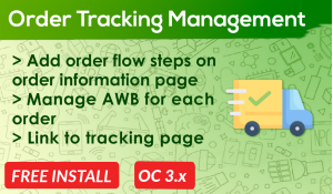Bariklabs Shipment and Order Tracking Management for OpenCart