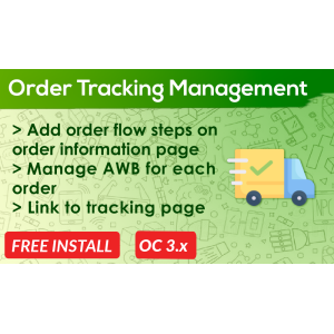 Bariklabs Shipment and Order Tracking Management for OpenCart